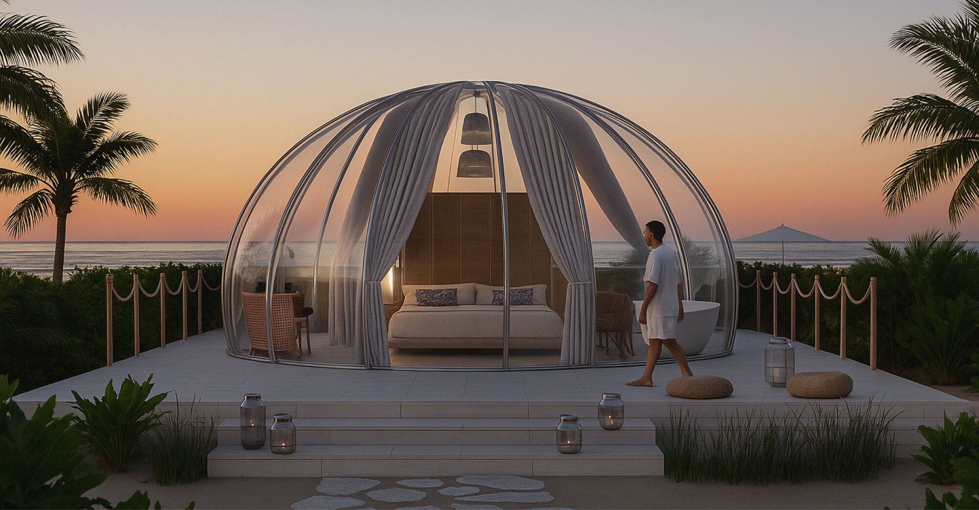 Iglo Party Scenary Beach kopie